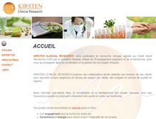 Tablet Screenshot of kirsten-clinical-research.com